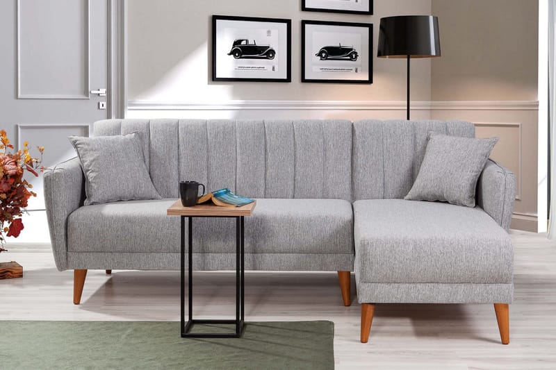 Jenick Hörnbäddsoffa - Grå - Möbler - Soffa - Bäddsoffa