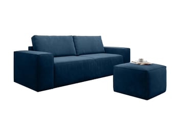 Kamli Bäddsoffa 3-sits med Förvaring - Blå - Möbler - Soffa - Bäddsoffa