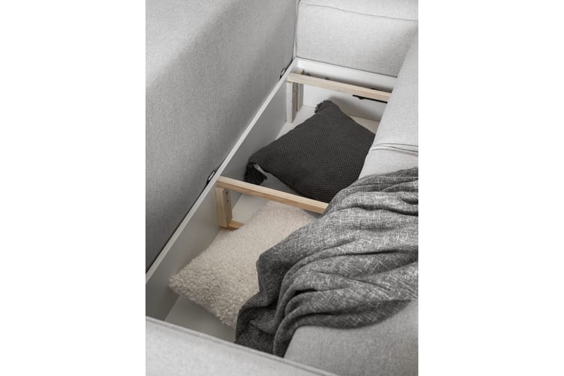 Kamli Bäddsoffa m. Divan med Förvaring - Grå - Möbler - Soffa - Bäddsoffa
