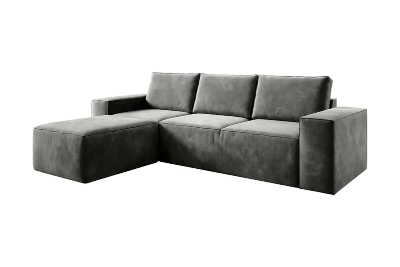 Kamli Bäddsoffa m. Divan med Förvaring - Grå - Möbler - Soffa - Bäddsoffa