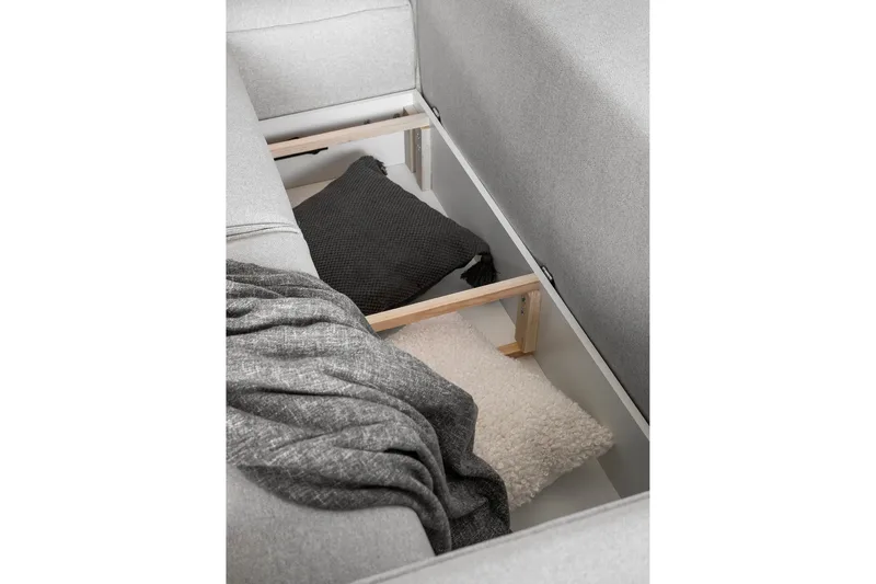 Kamli Bäddsoffa m. Divan med Förvaring - Turkos - Möbler - Soffa - Bäddsoffa