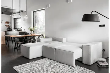 Kamli Bäddsoffa m. Divan med Förvaring - Turkos - Möbler - Soffa - Bäddsoffa