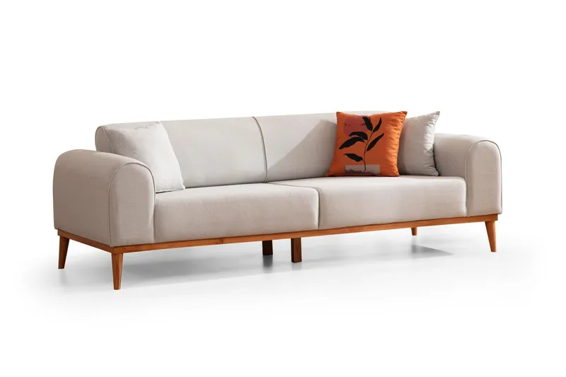 Kapri Bäddsoffa 4-sits, Creme