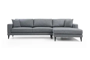 Katilaya Bäddsoffa med Divan Höger - Grå - Möbler - Soffa - Bäddsoffa