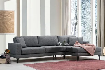 Katilaya Bäddsoffa med Divan Höger - Grå - Möbler - Soffa - Bäddsoffa