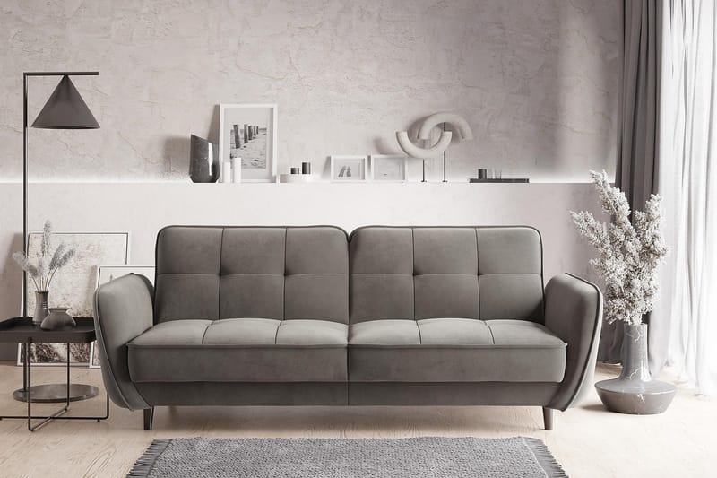 Katsuya Bäddsoffa 3-sits - Grå - Möbler - Soffa - Bäddsoffa