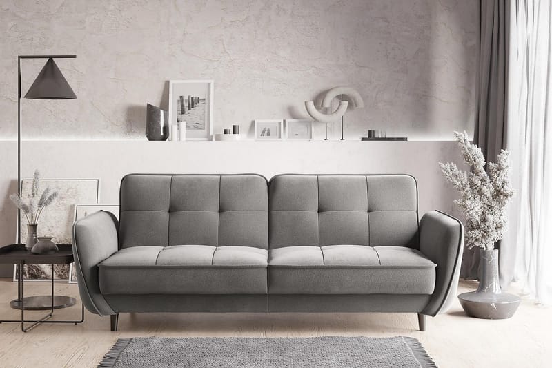 Katsuya Bäddsoffa 3-sits - Grå - Möbler - Soffa - Bäddsoffa