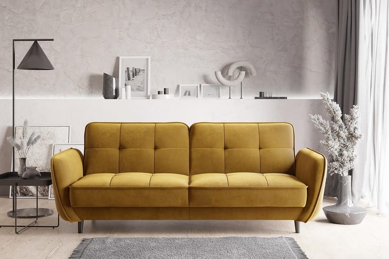 Katsuya Bäddsoffa 3-sits - Gul - Möbler - Soffa - Bäddsoffa
