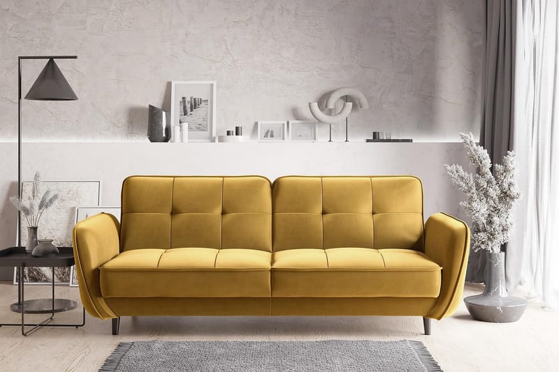 Katsuya Bäddsoffa 3-sits - Gul - Möbler - Soffa - Bäddsoffa