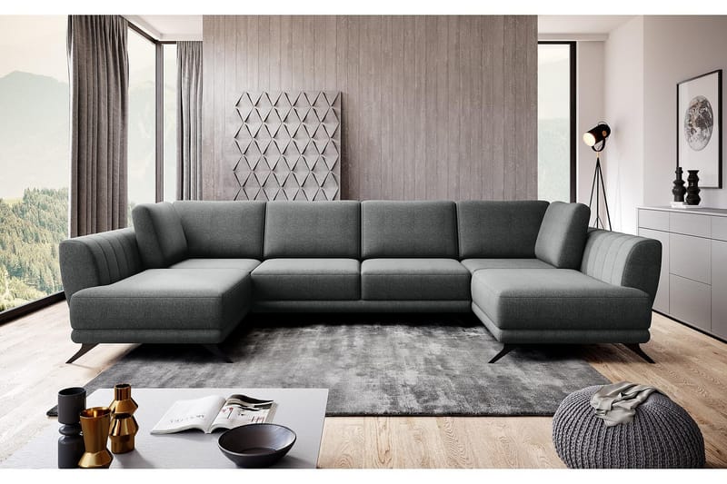 Katun Bäddsoffa Dubbelschäslong - Grå - Möbler - Soffa - Bäddsoffa
