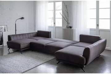 Katun Bäddsoffa Dubbelschäslong - Svart - Möbler - Soffa - Bäddsoffa