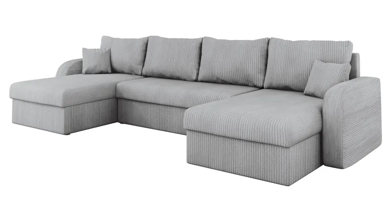 Kintore 4-sits Hörnbäddsoffa Black/Grey