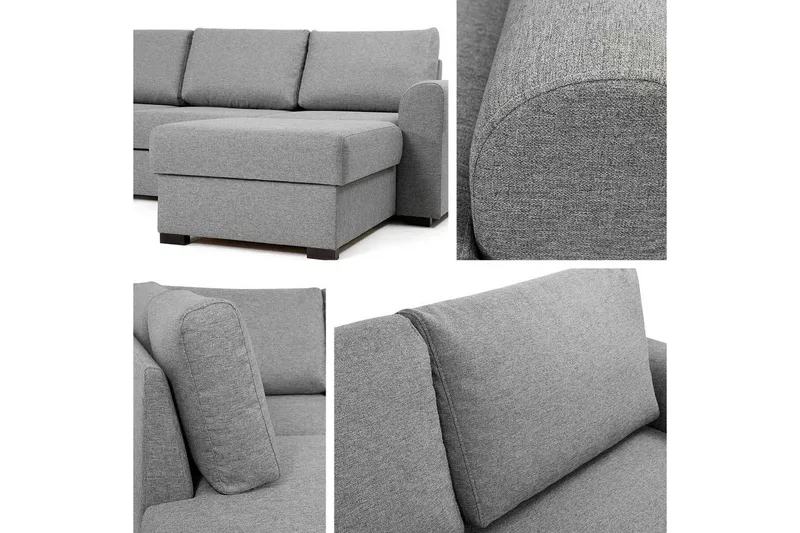 Kintore 4-sits Hörnbäddsoffa White - Möbler - Soffa - Bäddsoffa