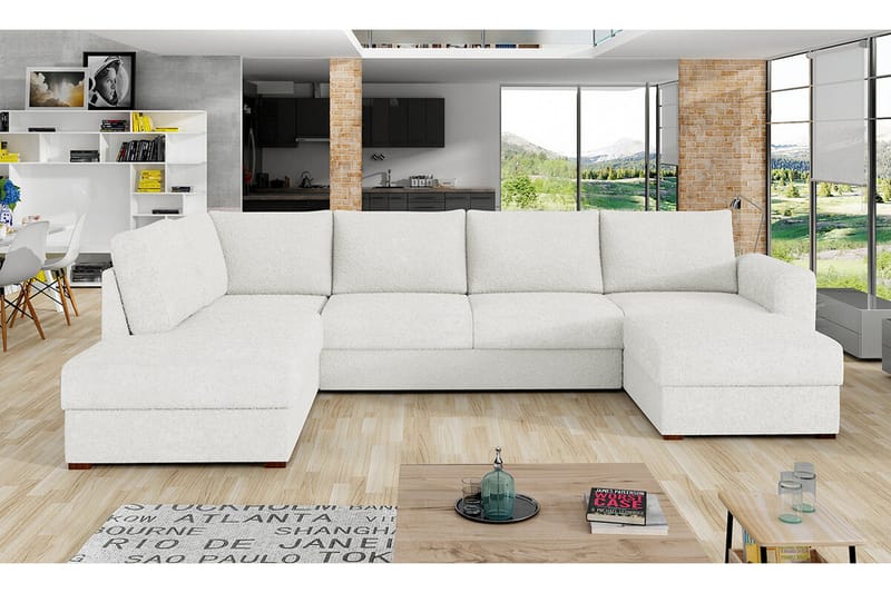 Kintore 4-sits Hörnbäddsoffa White - Möbler - Soffa - Bäddsoffa