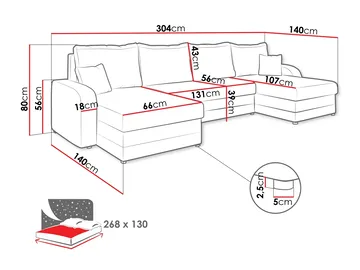 Kintore 4-sits Hörnbäddsoffa - Möbler - Soffa - Bäddsoffa