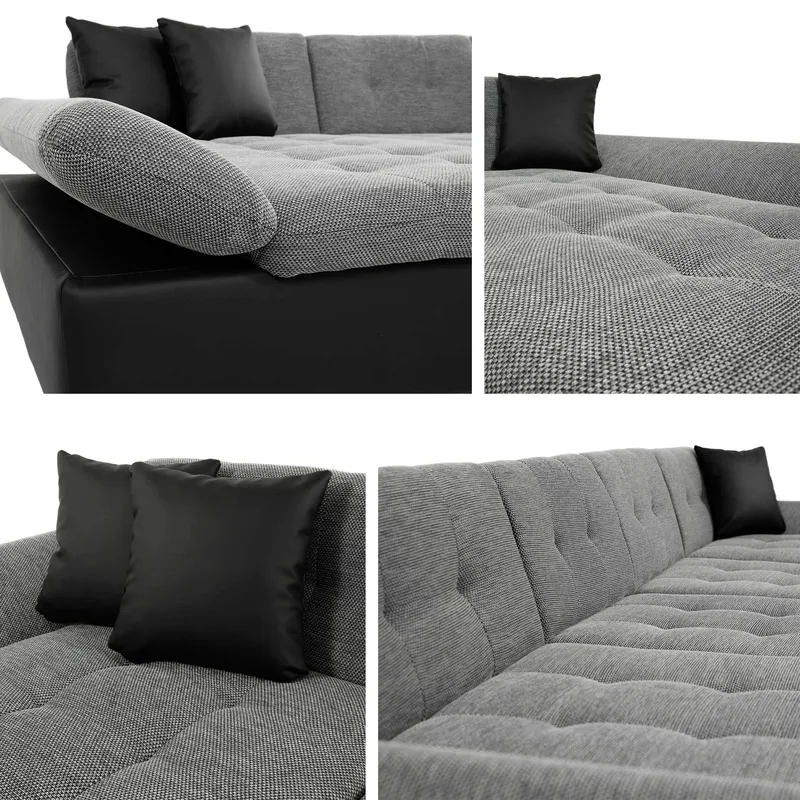 Kintore 5-sits Hörnbäddsoffa Dark grey - Möbler - Soffa - Bäddsoffa