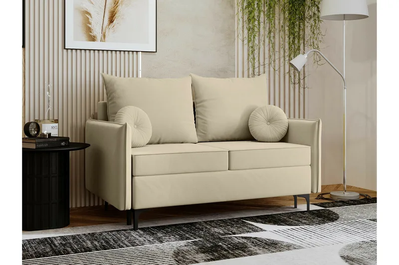 Knocklong 2-sits Bäddsoffa - Cream - Möbler - Soffa - Bäddsoffa