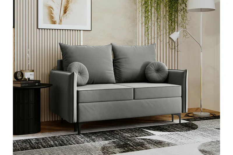 Knocklong 2-sits Bäddsoffa - Grå - Möbler - Soffa - Bäddsoffa