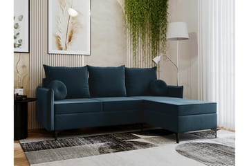 Knocklong 3-sits Hörnbäddsoffa - Blå - Möbler - Soffa - Bäddsoffa