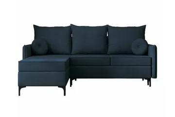 Knocklong 3-sits Hörnbäddsoffa - Blå - Möbler - Soffa - Bäddsoffa
