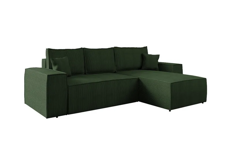 Knocklong 3-sits Hörnbäddsoffa - Grön - Möbler - Soffa - Bäddsoffa