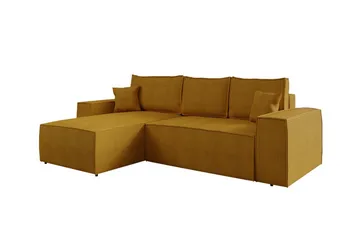 Knocklong 3-sits Hörnbäddsoffa - Gul - Möbler - Soffa - Bäddsoffa