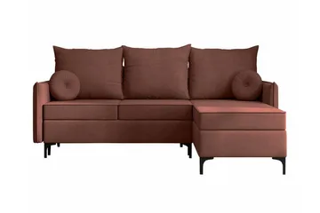 Knocklong 3-sits Hörnbäddsoffa - Rosa - Möbler - Soffa - Bäddsoffa