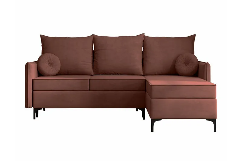 Knocklong 3-sits Hörnbäddsoffa - Rosa - Möbler - Soffa - Bäddsoffa