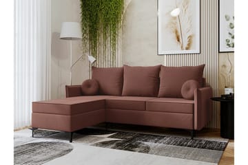 Knocklong 3-sits Hörnbäddsoffa - Rosa - Möbler - Soffa - Bäddsoffa