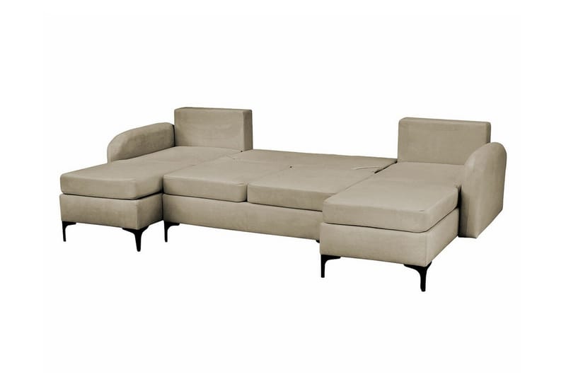 Knocklong 4-sits Hörnbäddsoffa beige - Möbler - Soffa - Bäddsoffa