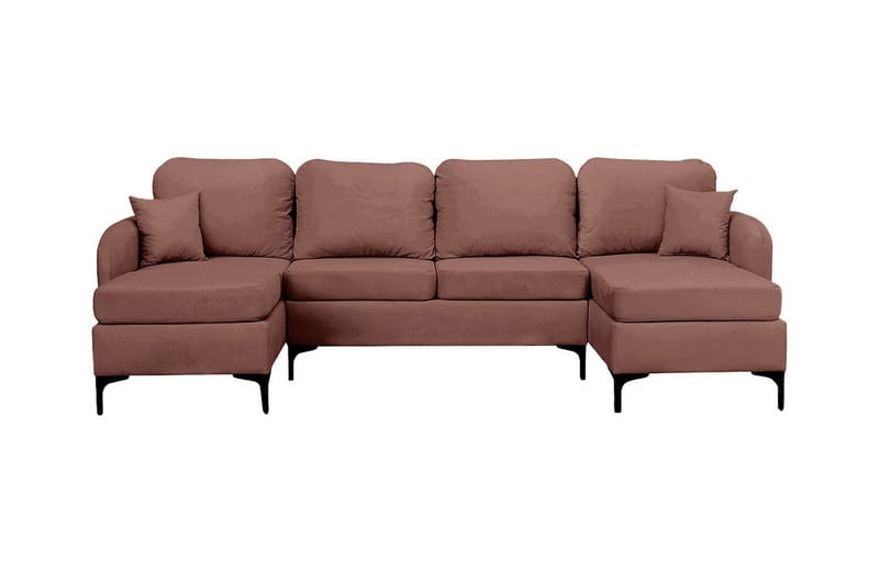 Knocklong 4-sits Hörnbäddsoffa Brown - Möbler - Soffa - Bäddsoffa