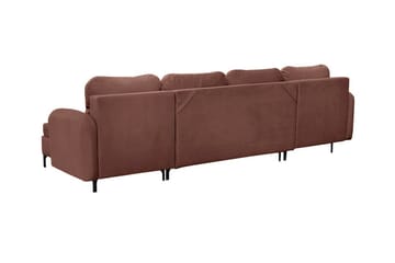 Knocklong 4-sits Hörnbäddsoffa Brown - Möbler - Soffa - Bäddsoffa