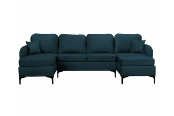 Knocklong 4-sits Hörnbäddsoffa Dark blue - Möbler - Soffa - Bäddsoffa