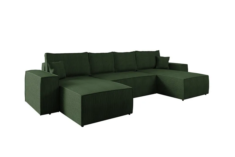 Knocklong 4-sits Hörnbäddsoffa - Grön - Möbler - Soffa - Bäddsoffa