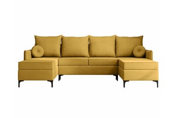 Knocklong 4-sits Hörnbäddsoffa - Gul - Möbler - Soffa - Bäddsoffa