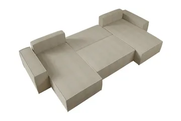 Knocklong 4-sits Hörnbäddsoffa - Rosa - Möbler - Soffa - Bäddsoffa