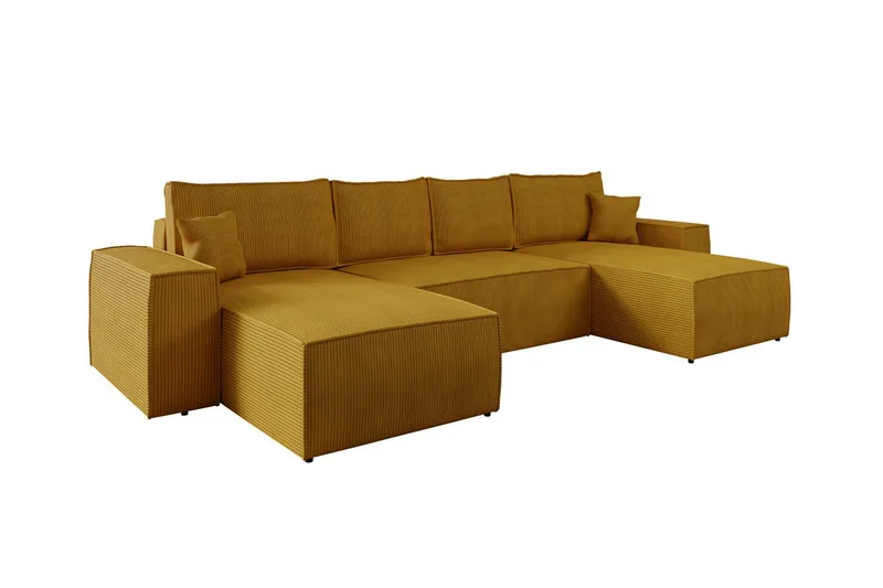 Knocklong 4-sits Hörnbäddsoffa Yellow - Möbler - Soffa - Bäddsoffa