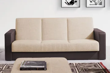 Kolder Bäddsoffa 222x97x88 cm - Beige - Möbler - Soffa - Bäddsoffa