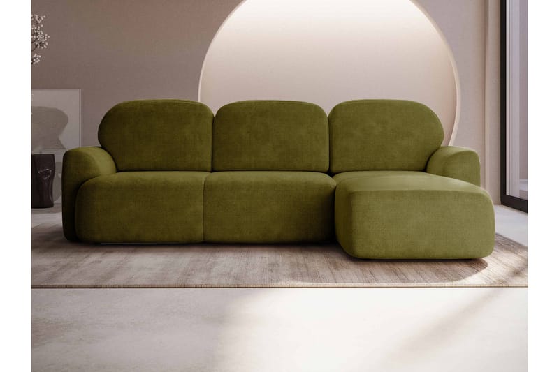 Korfu Bäddsoffa m. Divan 3-sits - Grön - Möbler - Soffa - Bäddsoffa
