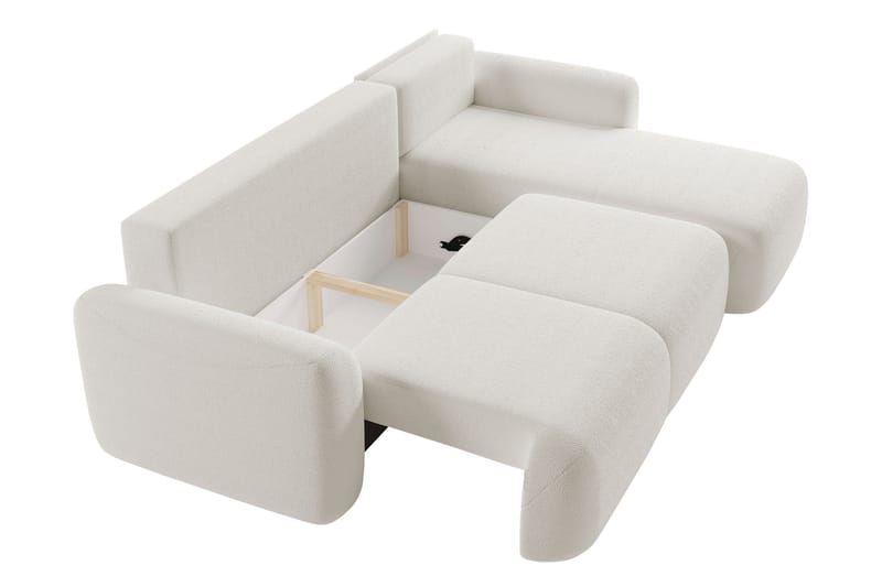Korfu Bäddsoffa m. Divan 3-sits - Svart - Möbler - Soffa - Bäddsoffa