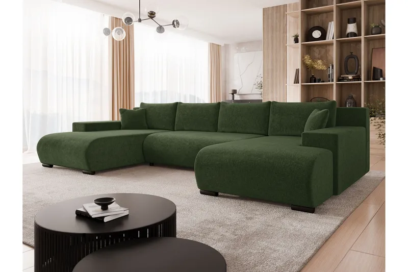 Krysen Bäddsoffa Dubbeldivan 4-sits - Grön - Möbler - Soffa - Bäddsoffa