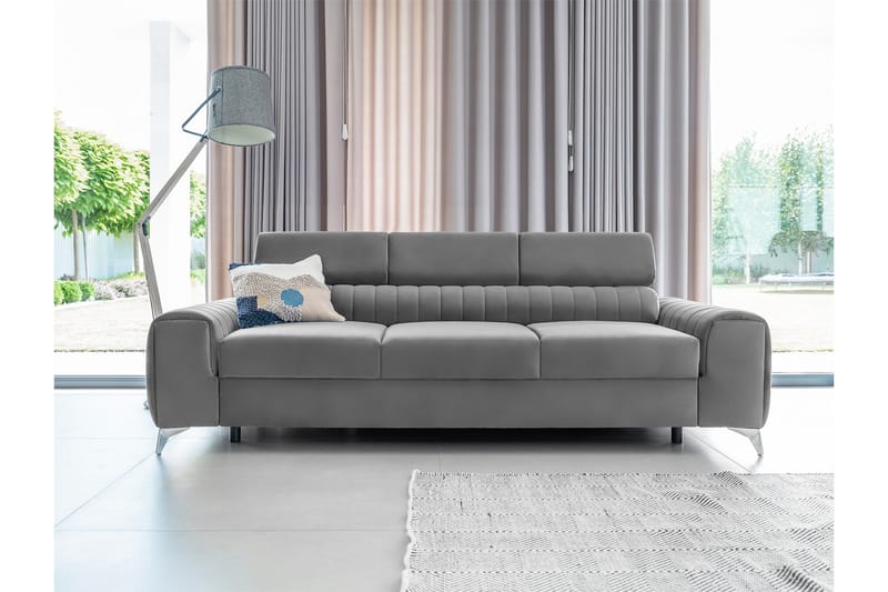 Laurece Bäddsoffa 3-sits - Grå - Möbler - Soffa - Bäddsoffa
