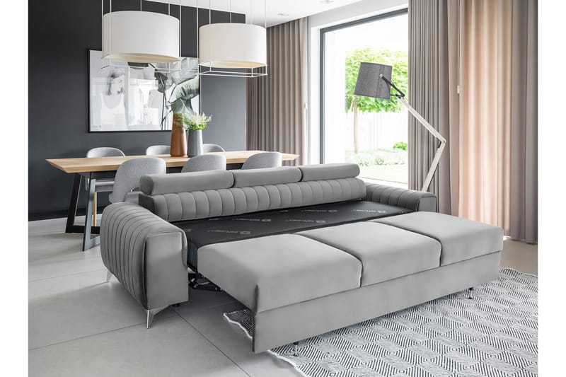 Laurece Bäddsoffa 3-sits - Grå - Möbler - Soffa - Bäddsoffa