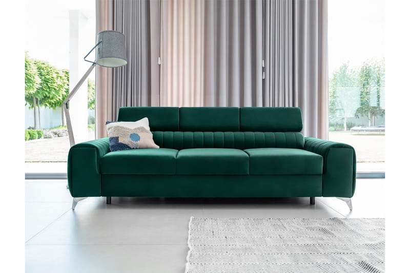 Laurece Bäddsoffa 3-sits - Grön - Möbler - Soffa - Bäddsoffa