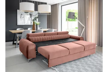 Laurece Bäddsoffa 3-sits - Rosa - Möbler - Soffa - Bäddsoffa