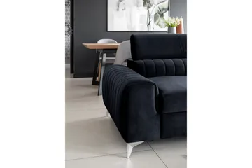 Laurece Bäddsoffa 3-sits - Svart - Möbler - Soffa - Bäddsoffa
