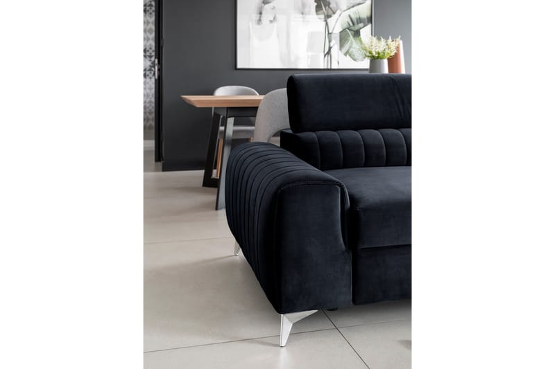 Laurece Bäddsoffa 3-sits - Svart - Möbler - Soffa - Bäddsoffa