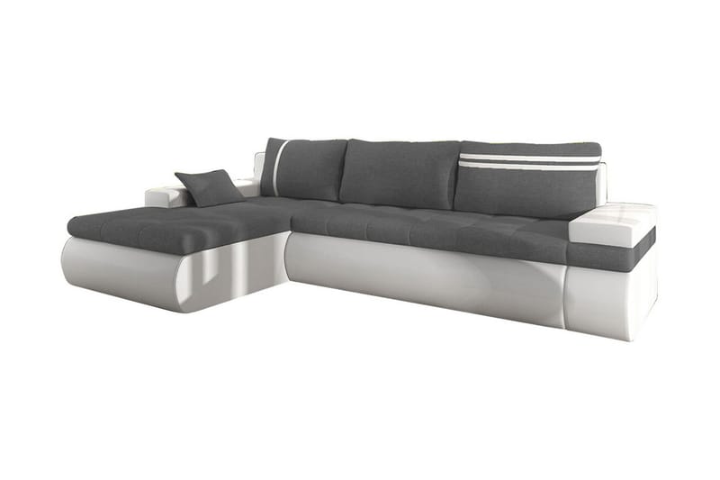 Lavona Divanbäddsoffa Vänster - Grå/Vit - Möbler - Soffa - Bäddsoffa