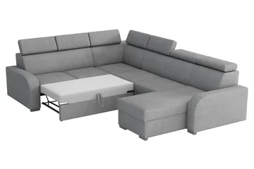 Lavona Hörnsoffa Large LED-belysning - Brun - Möbler - Soffa - Bäddsoffa