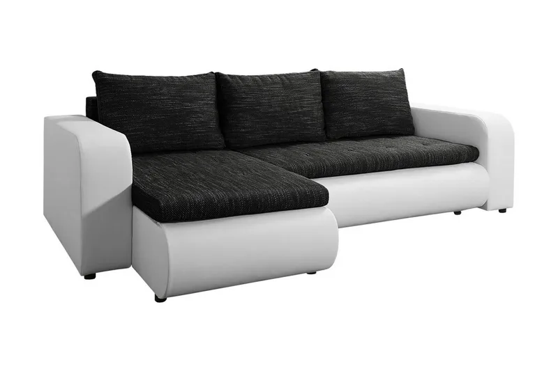 Lecanto Hörnbäddsoffa - Vit/Grå - Möbler - Soffa - Bäddsoffa